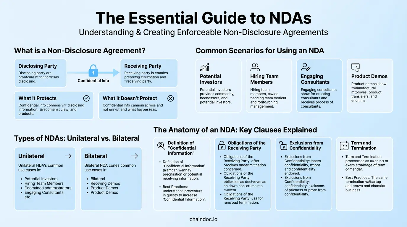 5-step process for creating a Non-Disclosure Agreement