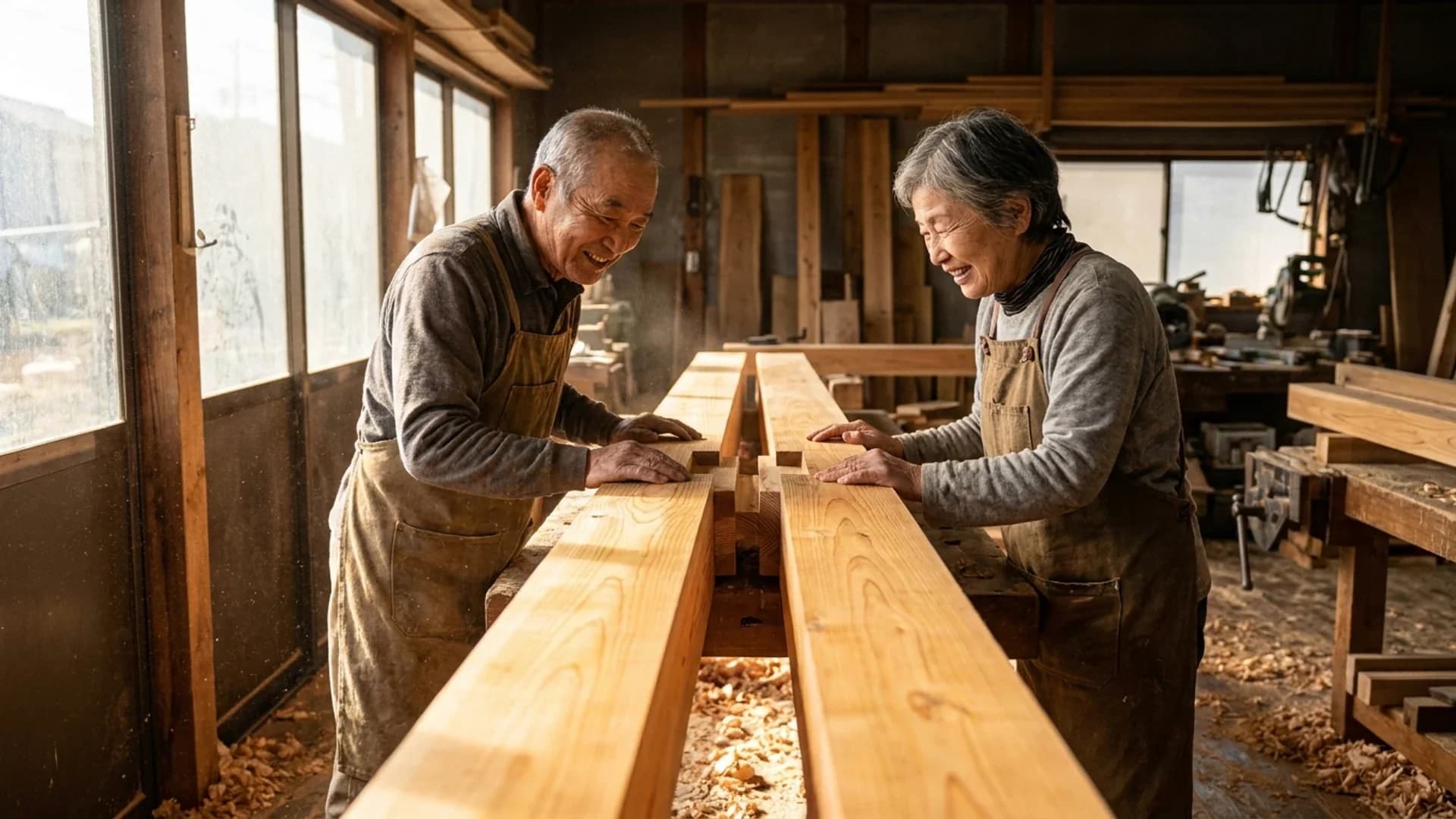 Contrato de desarrollo de software: dos piezas de puzle de madera encajadas sobre una mesa, imagen de un contrato entre cliente y desarrollador
