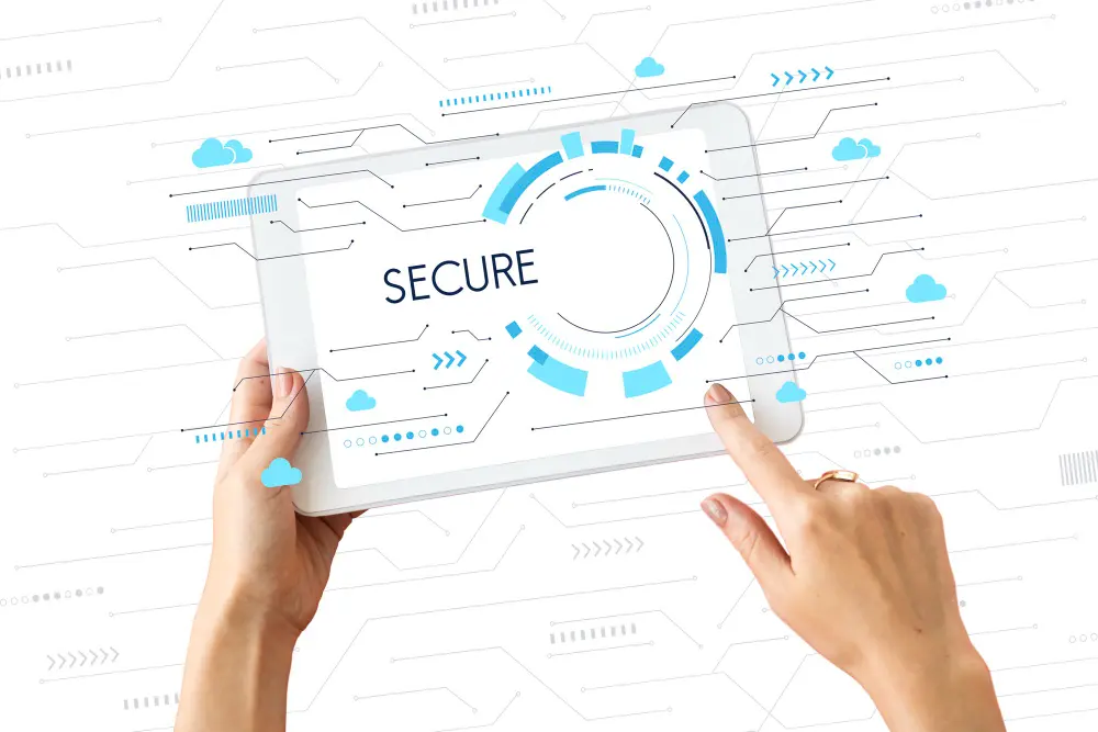 Secure eSignature platform selection guide showing digital security features and compliance standards